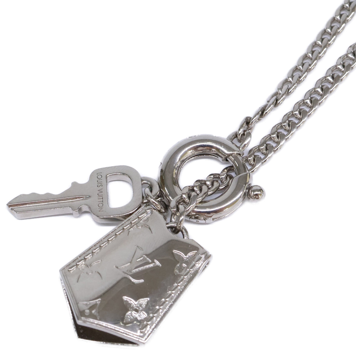 LOUIS VUITTON ルイヴィトン 【美品】26年製 M03862 LV タグ ネックレス