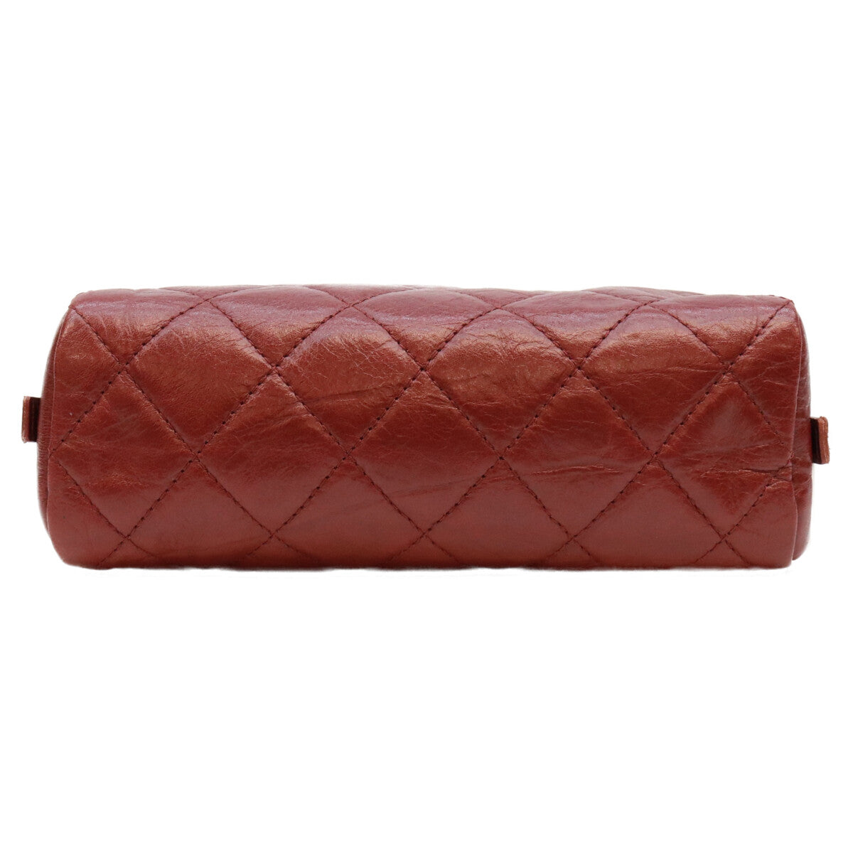 CHANEL シャネル 12番 A34717 ボルドー エイジドレザー カンボンライン コットンクラブ コスメポーチ ポーチ