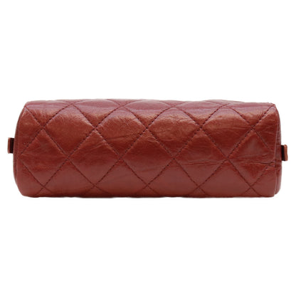 CHANEL シャネル 12番 A34717 ボルドー エイジドレザー カンボンライン コットンクラブ コスメポーチ ポーチ