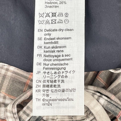 ACNE STUDIOS アクネ ストゥディオズ 25AW ベージュ シャーリングチェックストレッチジャージートップス トップス