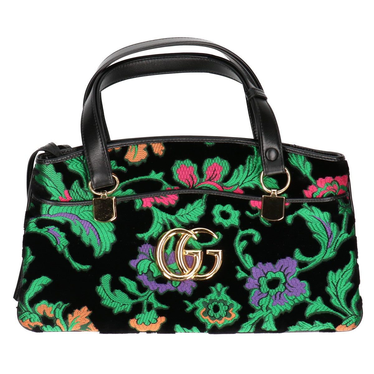 GUCCI グッチ 550130 ベロア刺繍 アリー ハンドバッグ