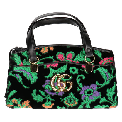 GUCCI グッチ 550130 ベロア刺繍 アリー ハンドバッグ