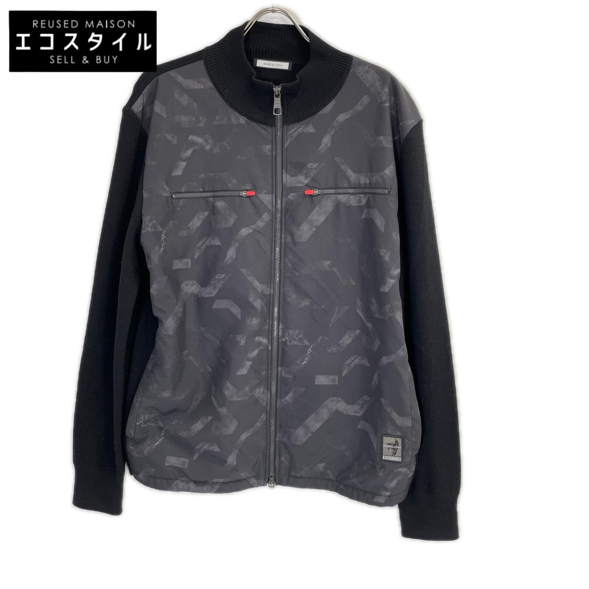 MARK&LONA マークアンドロナ ブラック CD5 DC Combi Zip Knit Top ジャケット ジャケット