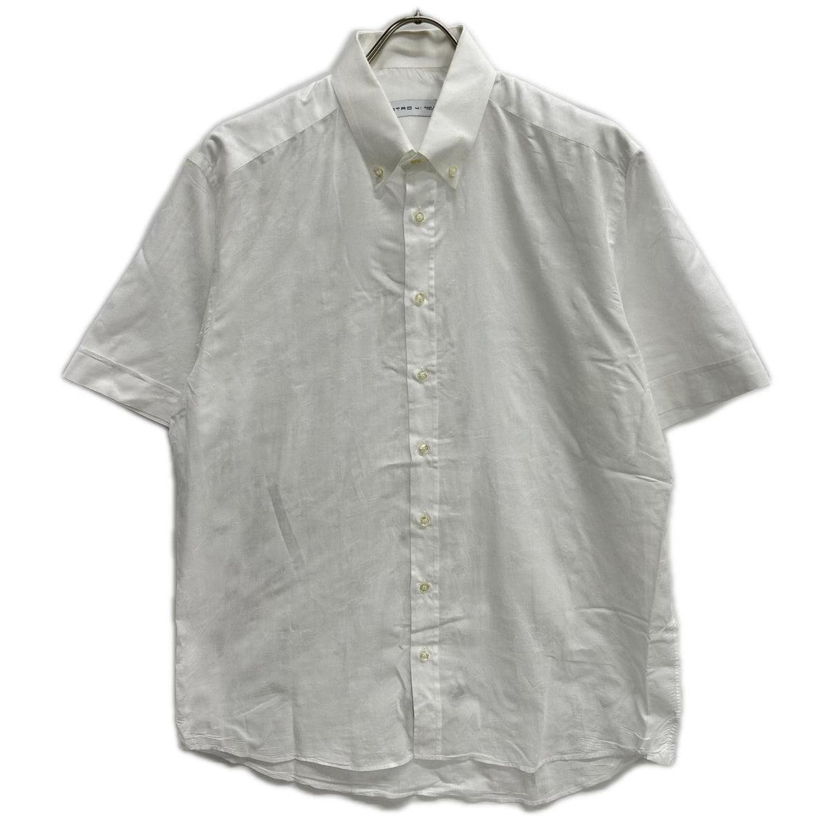 ETRO エトロ 171-1K528-6137 ホワイト コットン 総柄 半袖シャツ トップス
