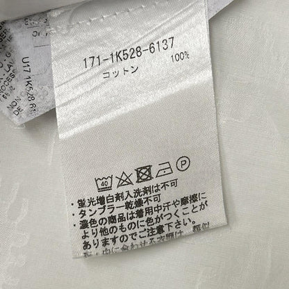 ETRO エトロ 171-1K528-6137 ホワイト コットン 総柄 半袖シャツ トップス