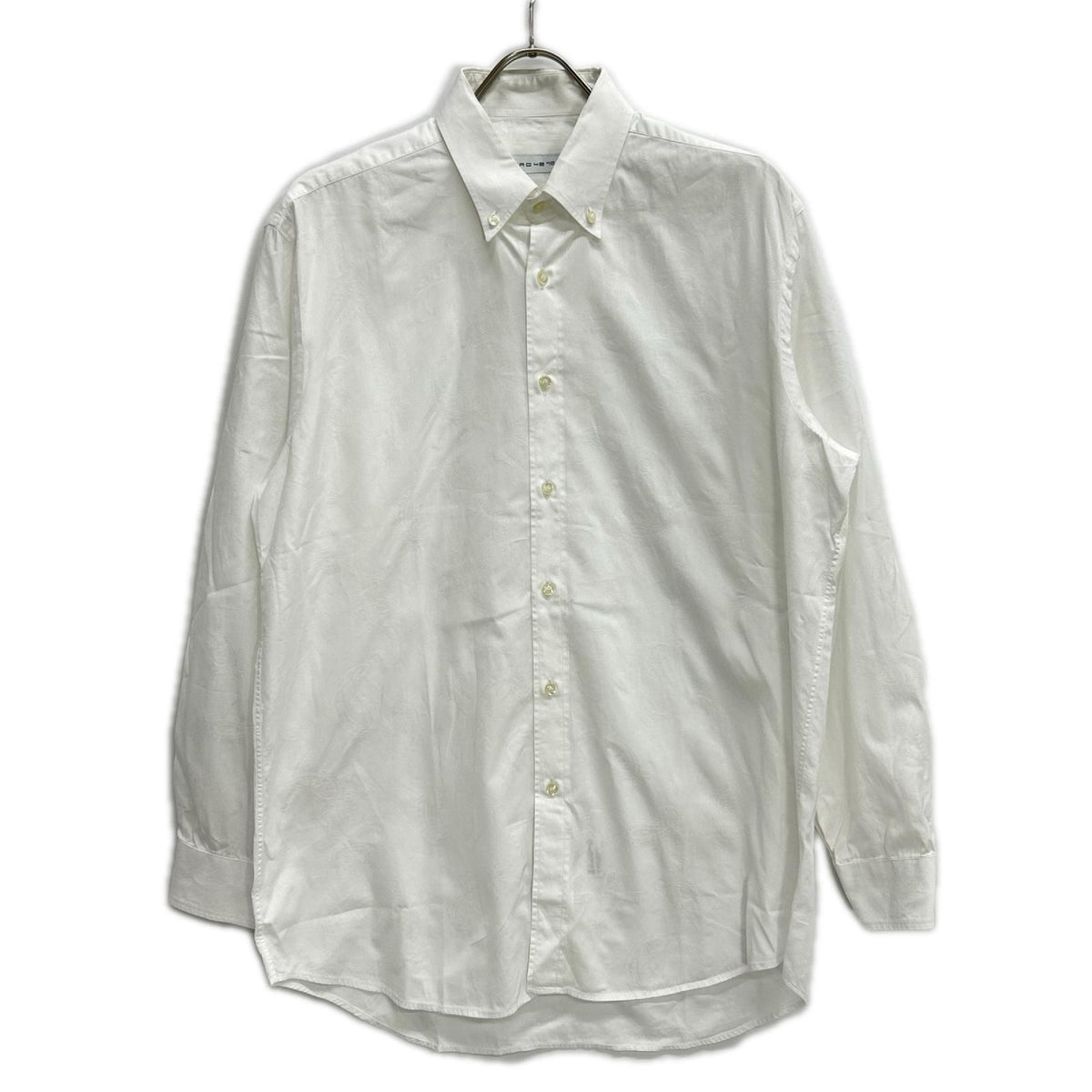 ETRO エトロ 161-1K320-6227 ホワイト コットン ペイズリー ドレスシャツ トップス