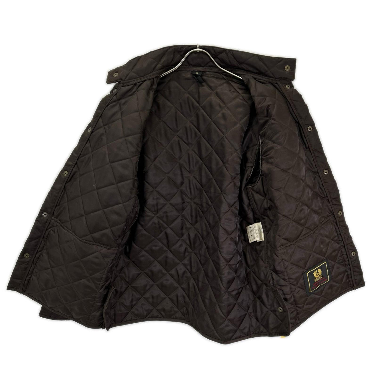 BELSTAFF ベルスタッフ ブラウン ロゴパッチ キルティング ジャケット ジャケット