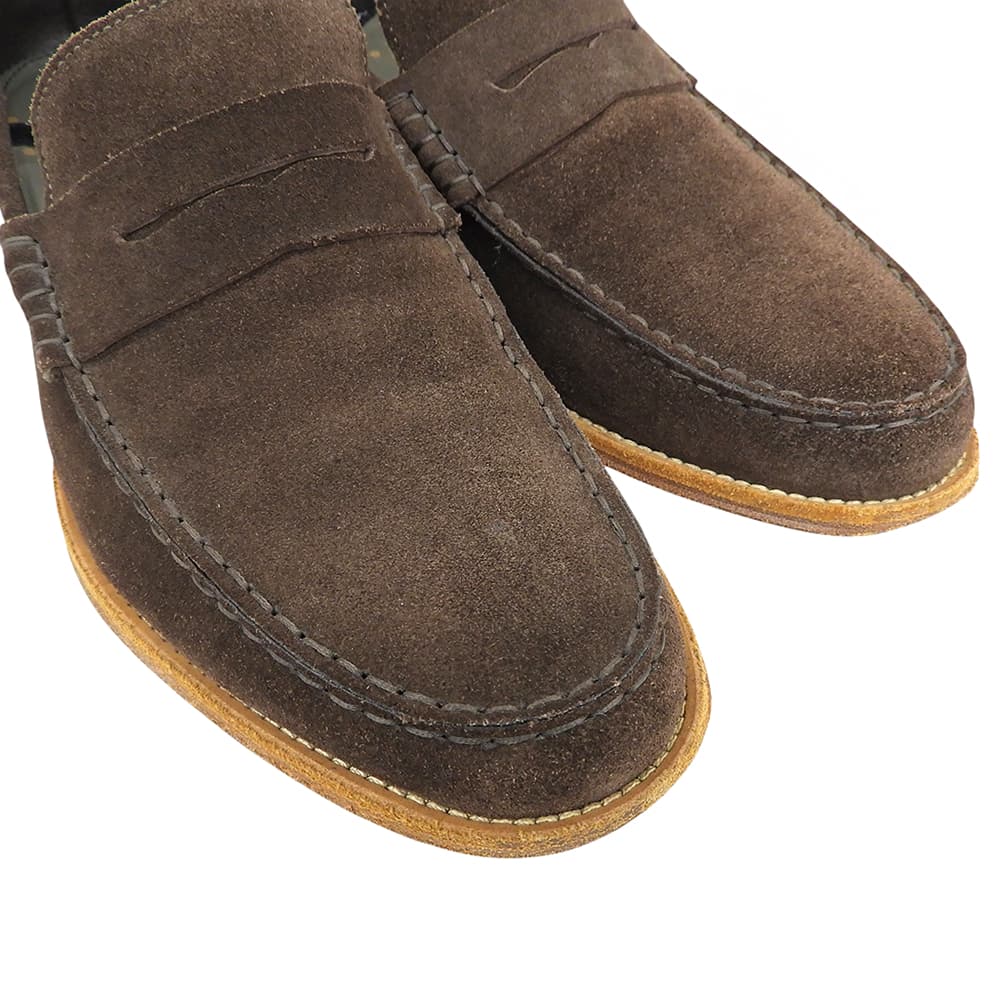 PaulSmith ポールスミス スエード コインローファー シューズ メンズ ブラウン 8 439806 シューズ