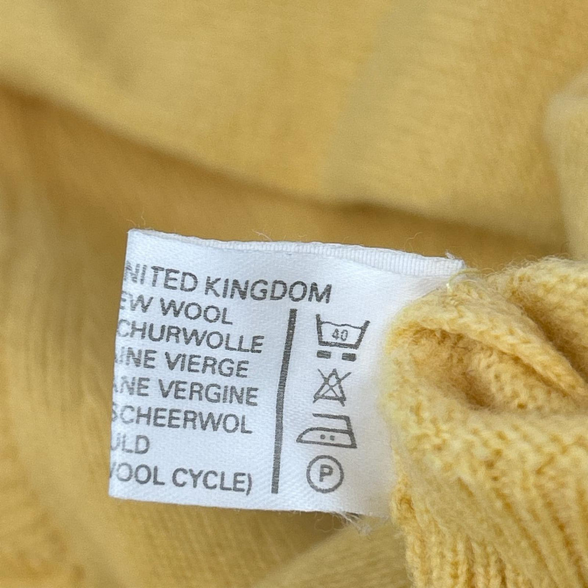 Burberry's バーバリーズ イエロー スコットランド製 ウール セーター トップス