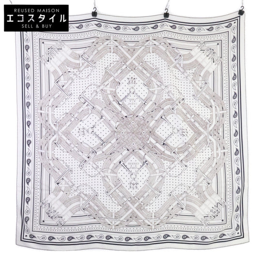 HERMES エルメス 美品 26SS Mors a Jouets カシミヤシルク カレジェアン140 スカーフ