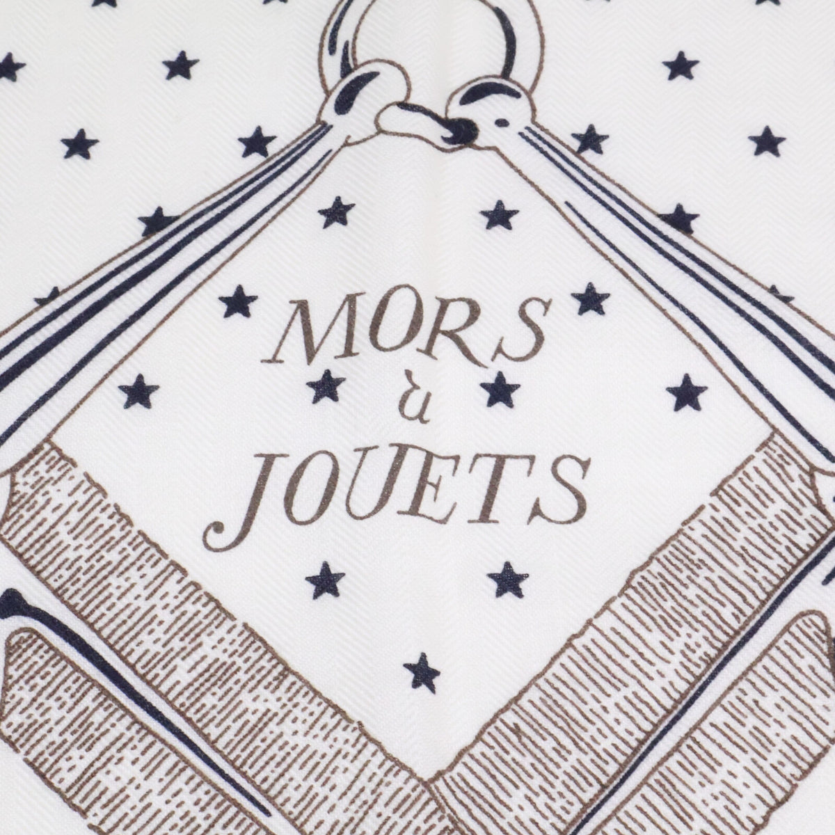 HERMES エルメス 美品 26SS Mors a Jouets カシミヤシルク カレジェアン140 スカーフ
