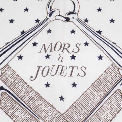 HERMES エルメス 美品 26SS Mors a Jouets カシミヤシルク カレジェアン140 スカーフ