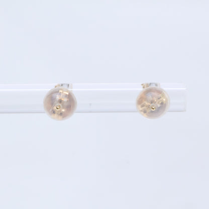 agete アガット 【美品】10244112428 K10 0.02刻印 ダイヤモンド ピアス