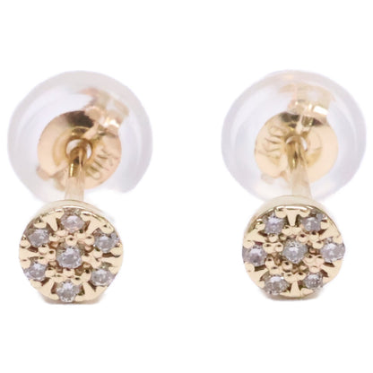 agete アガット 【美品】10174112142 K10 0.02刻印 ダイヤモンド ピアス