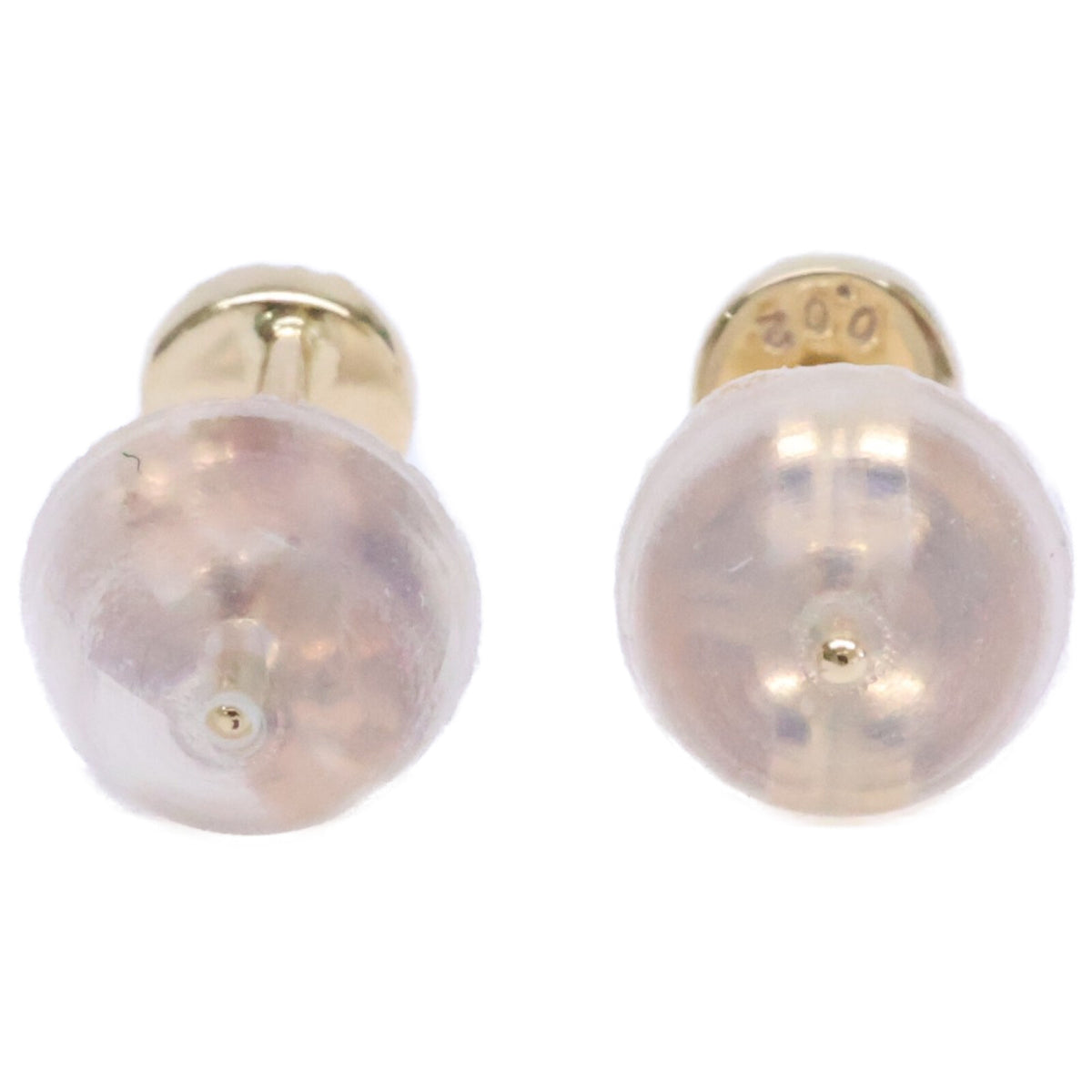 agete アガット 【美品】10174112142 K10 0.02刻印 ダイヤモンド ピアス