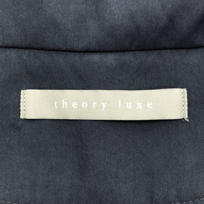 theory luxe セオリーリュクス ネイビー キュプラ ロングコート トップス