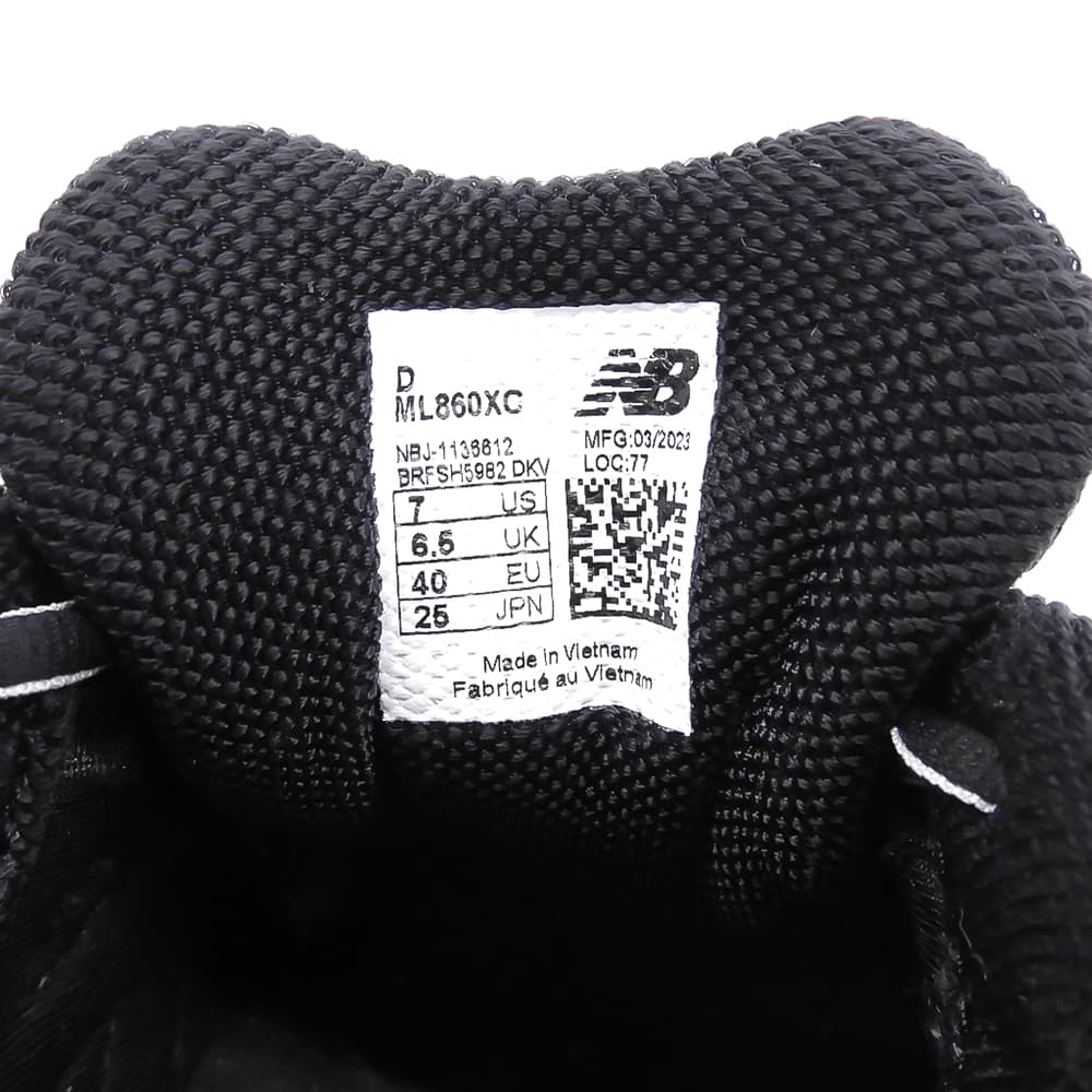 NEW BALANCE ニューバランス パフォーマンスランニングシューズ メンズ 黒 ブラック 25cm ML860XC シューズ