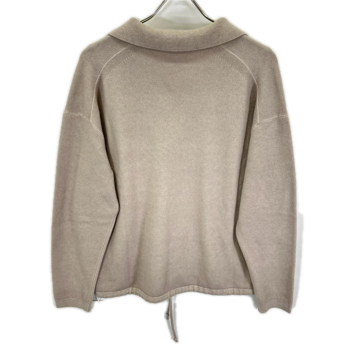 ATON エイトン KRAGGW0807 ベージュ VINTAGE KNIT スキッパーポロセーター トップス