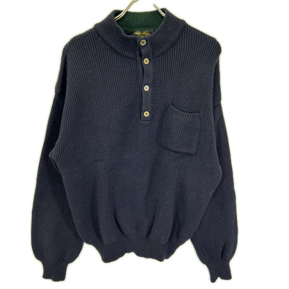 BrooksBrothers ブルックスブラザーズ ネイビー メリノウール ポケット リブ編み ニット トップス