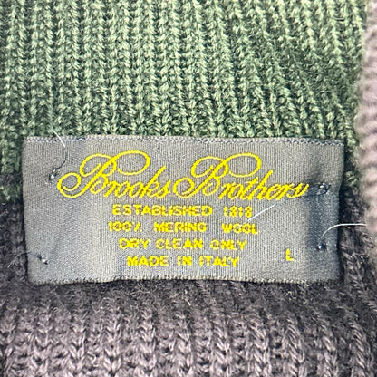 BrooksBrothers ブルックスブラザーズ ネイビー メリノウール ポケット リブ編み ニット トップス