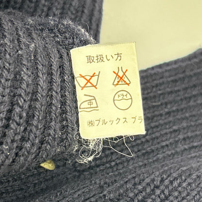 BrooksBrothers ブルックスブラザーズ ネイビー メリノウール ポケット リブ編み ニット トップス