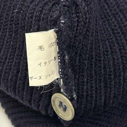 BrooksBrothers ブルックスブラザーズ ネイビー メリノウール ポケット リブ編み ニット トップス