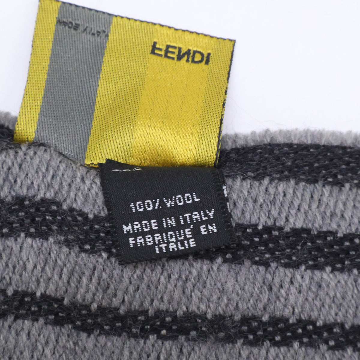 FENDI フェンディ ウール フリンジ マフラー