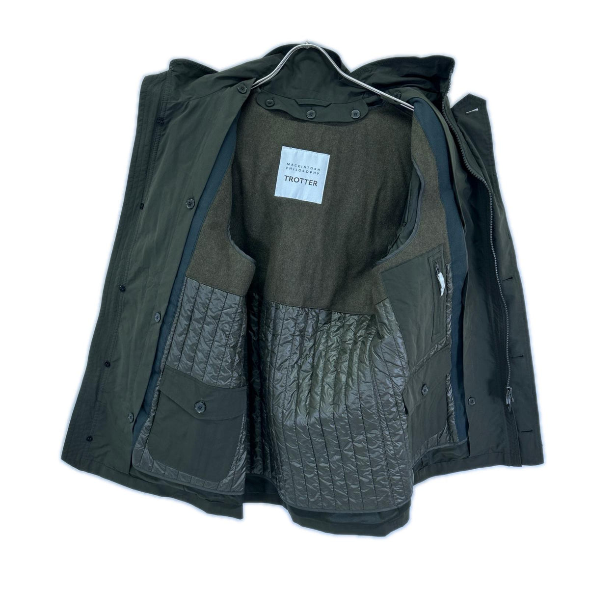 MACKINTOSH PHILOSOPHY マッキントッシュフィロソフィー H1F35-821-76 カーキ ナイロン フード付 ジャケット ジャケット