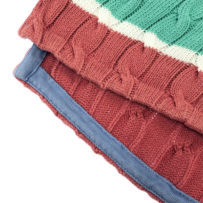 POLObyRalphLauren ポロラルフローレン マルチカラー ボーダー ケーブルニット ポロシャツ トップス
