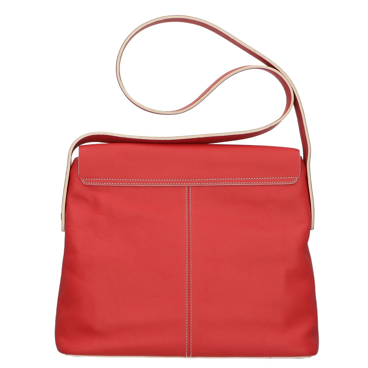 LOEWE ロエベ 美品 レザー ロゴ フラップ ショルダーバッグ