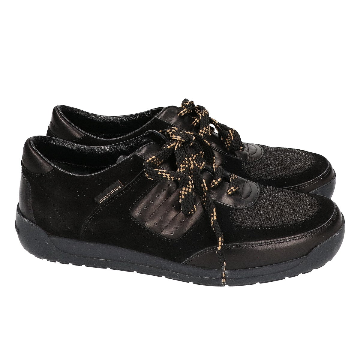 LOUIS VUITTON ルイヴィトン レザーｘスエードｘメッシュ ローカットスニーカー シューズ