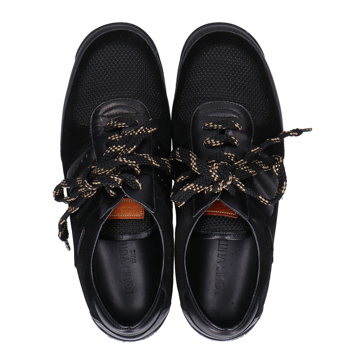 LOUIS VUITTON ルイヴィトン レザーｘスエードｘメッシュ ローカットスニーカー シューズ