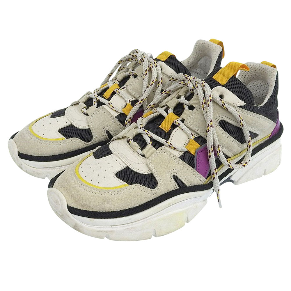 ISABEL MARANT イザベルマラン メッシュ キンズレイ スエード スニーカー シューズ メンズ グレー系 38 シューズ