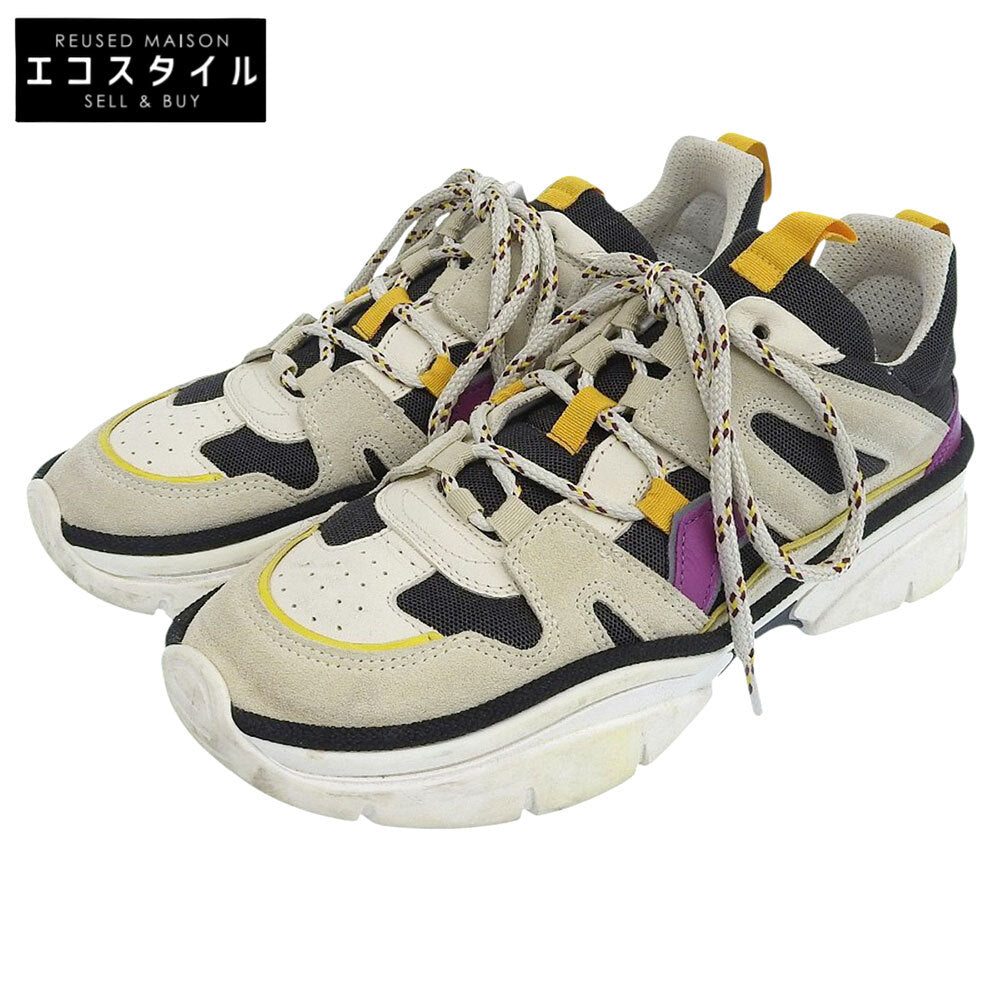 ISABEL MARANT イザベルマラン メッシュ キンズレイ スエード スニーカー シューズ メンズ グレー系 38 シューズ