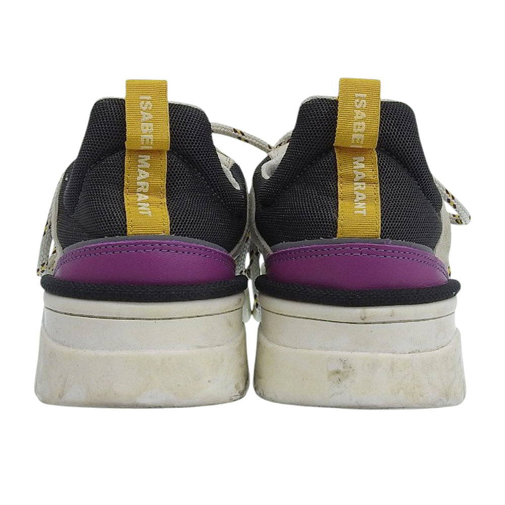 ISABEL MARANT イザベルマラン メッシュ キンズレイ スエード スニーカー シューズ メンズ グレー系 38 シューズ