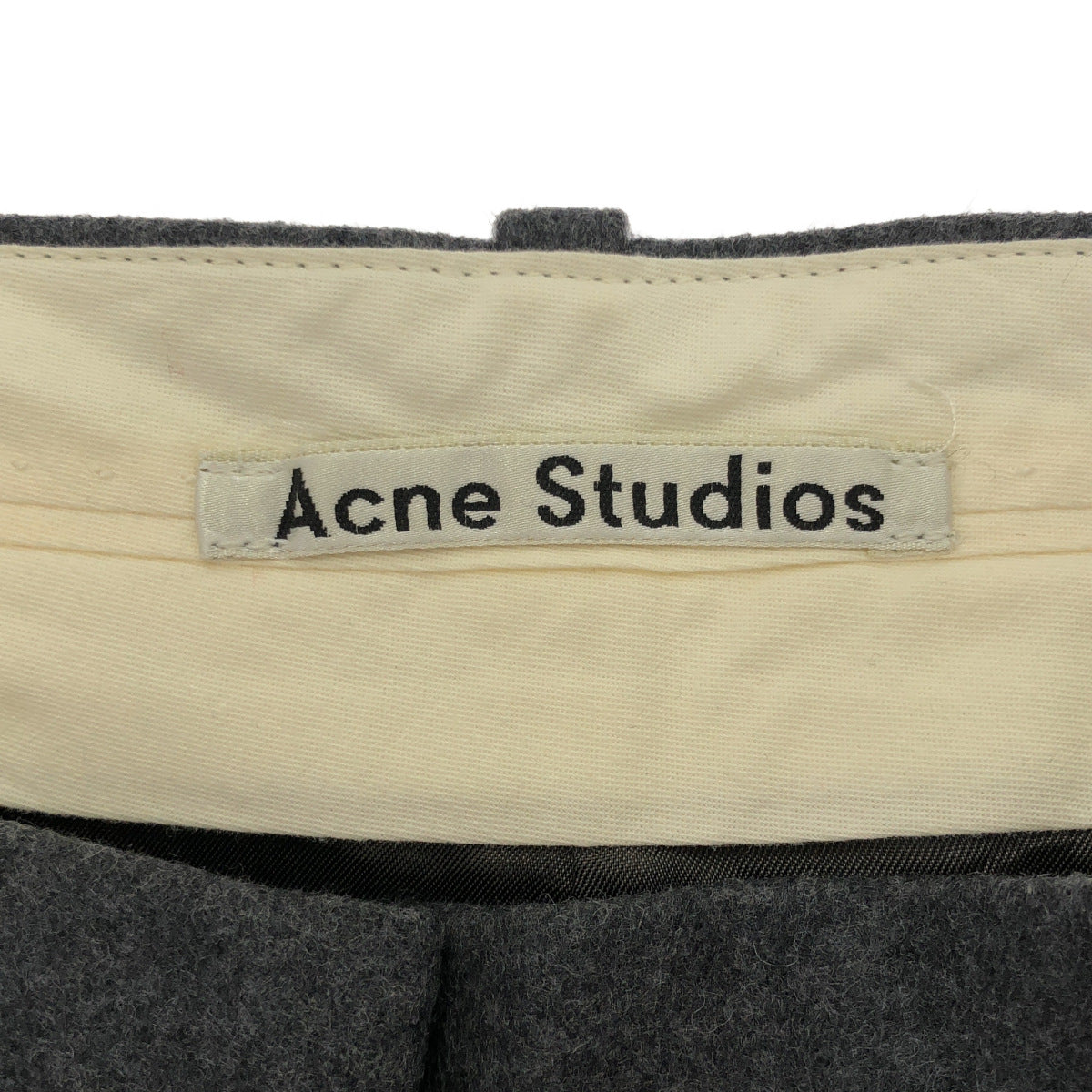 ACNE STUDIOS アクネ ストゥディオズ TROU000019 グレー コットンツイル トラウザーズパンツ ボトムス