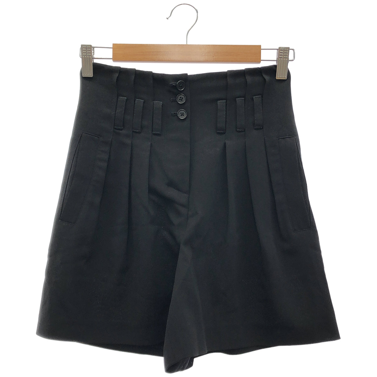ALEXANDER WANG アレキサンダーワン 028-63006 ブラック ウール ショートパンツ ボトムス