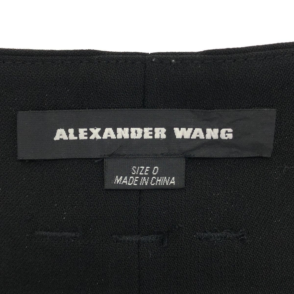 ALEXANDER WANG アレキサンダーワン 028-63006 ブラック ウール ショートパンツ ボトムス