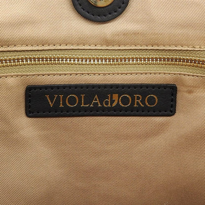 VIOLAd'ORO ヴィオラドーロ 美品 ラフィア かごバッグ 2WAY ハンドル バッグ トートバッグ レディース ベージュ ブラック V-8481 トートバッグ