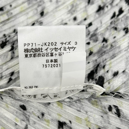 PLEATS PLEASE プリーツプリーズ PP71-JK202 ホワイト マーブル ノースリーブカットソー トップス