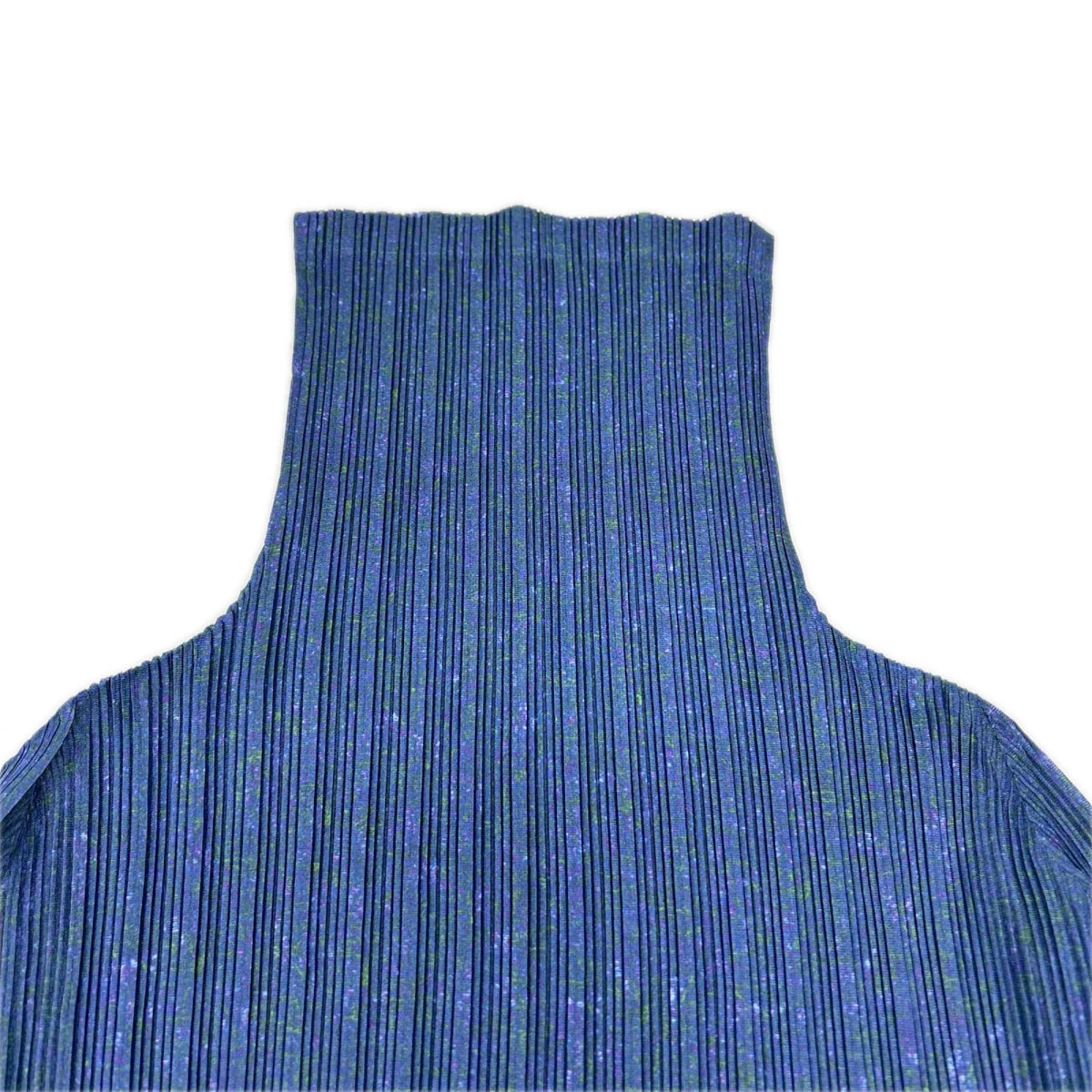 PLEATS PLEASE プリーツプリーズ PP23-FK323 ブルーマルチ MIXING RIB ハイネック 長袖カットソー トップス