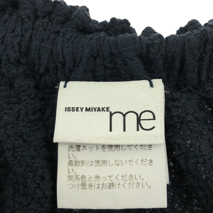 MeISSEYMIYAKE ミーイッセイミヤケ MI02FF504 ネイビー 20SS ストライプ シワプリーツ イージーパンツ ボトムス