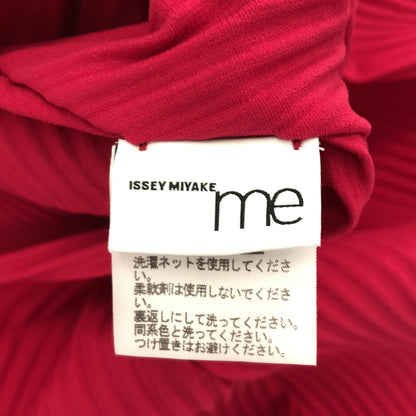 MeISSEYMIYAKE ミーイッセイミヤケ MI14KJ638 レッド プリーツ加工 長袖シャツ トップス