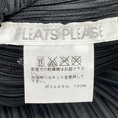 PLEATS PLEASE プリーツプリーズ PP51-JJ147 ブラック オープンカラー プリーツブラウス トップス