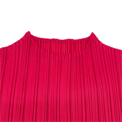 PLEATS PLEASE プリーツプリーズ PP81-JK181 ピンク プリーツ加工 モックネック トップス トップス