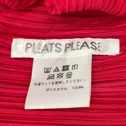 PLEATS PLEASE プリーツプリーズ PP81-JK181 ピンク プリーツ加工 モックネック トップス トップス