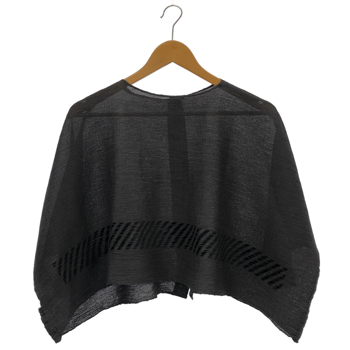 MeISSEYMIYAKE ミーイッセイミヤケ MI83FO732 グレー ワッシャー シャツ ブラウス トップス