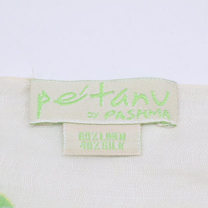 PASHMA パシュマ 【美品】Pe'tanu by PASHMA ペタヌ バイ パシュマ ボタニカル アニマル柄 シルク/リネン ストール