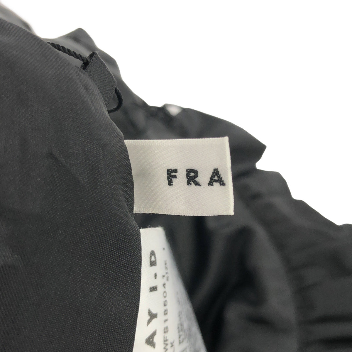 FRAY I.D フレイアイディー FWFS185041 ブラック ツイードスモッキングフレアースカート ボトムス