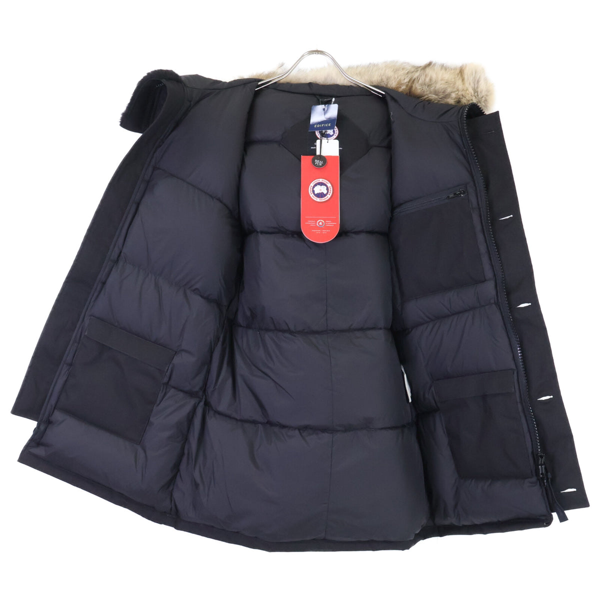 CANADA GOOSE カナダグース EDIFICE エディフィス別注【新品同様/国内正規（株）サザビーリーグ】3481JMB CRESTON クレストン ファー付フーディダウンジャケット ジャケット